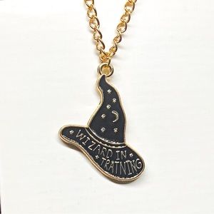 Necklace Wizard in Training Witch’s Hat Witchy Jewelry Goth Magic Fairy